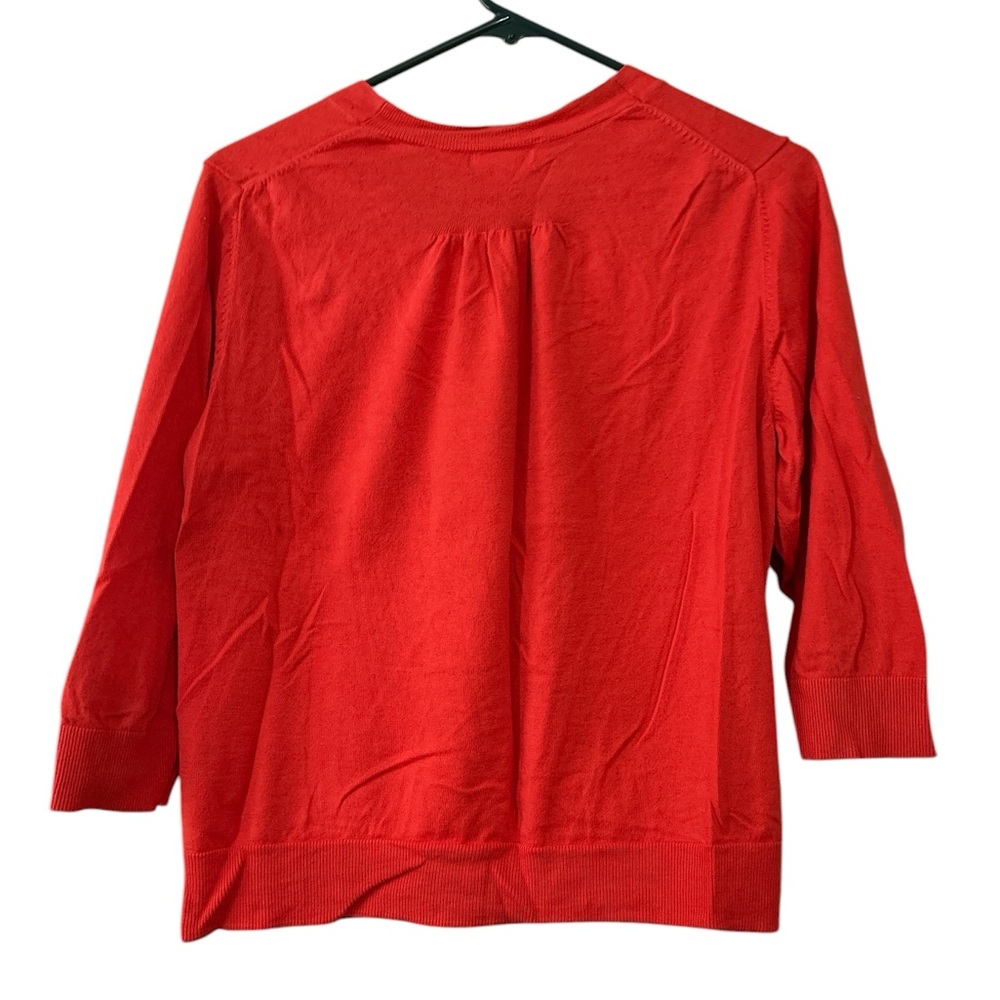 GAP Red Button-Front V-Neck Cardigan - Picture 2 of 3